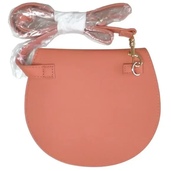 Laura Mercier Coral Pink Purse Crossbody Makeup Bag 6'' x 7'' NWT - Picture 2 of 11